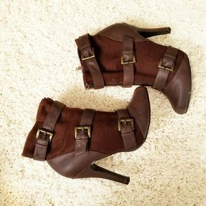 Charlotte Russe strappy boots